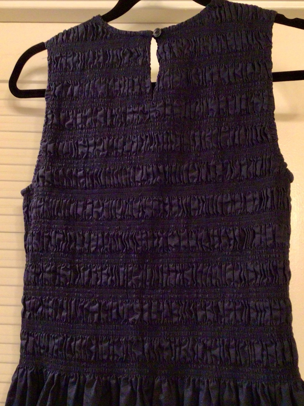 rag & bone /Lane Navy Sleeveless Smocked Cotton Maxi Dress - Sz. M - Picture 14 of 16